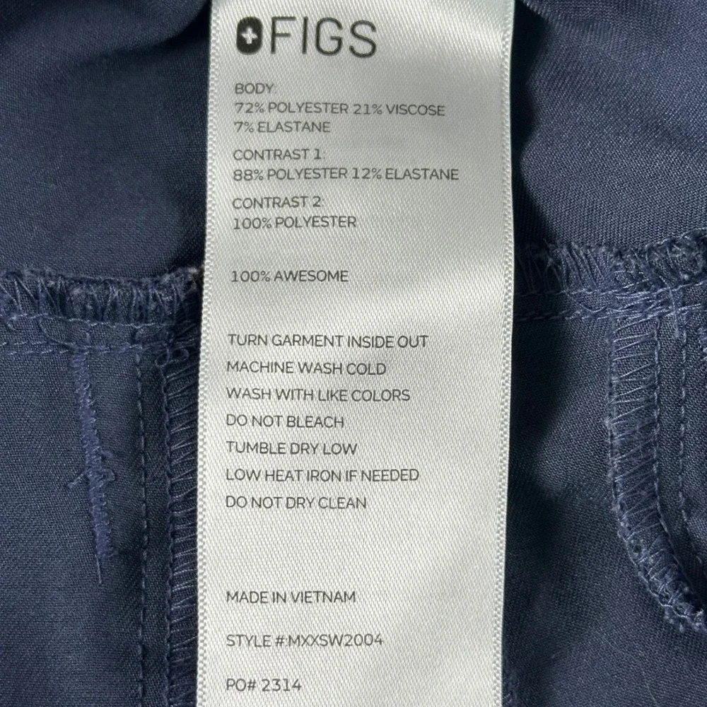 FIGS Mens Tansen Jogger Scrub Pants Size Small Midnight Sky Blue MXXSW2004